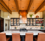 warm kitchen of custom home in Phoenix