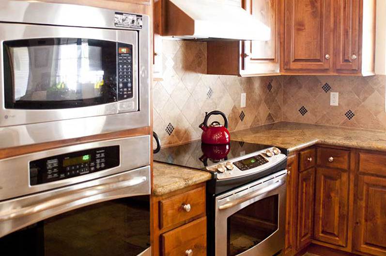 Beautiful appliances in kitchen of custom home in Phoenix