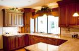 warm kitchen of custom home in Phoenix